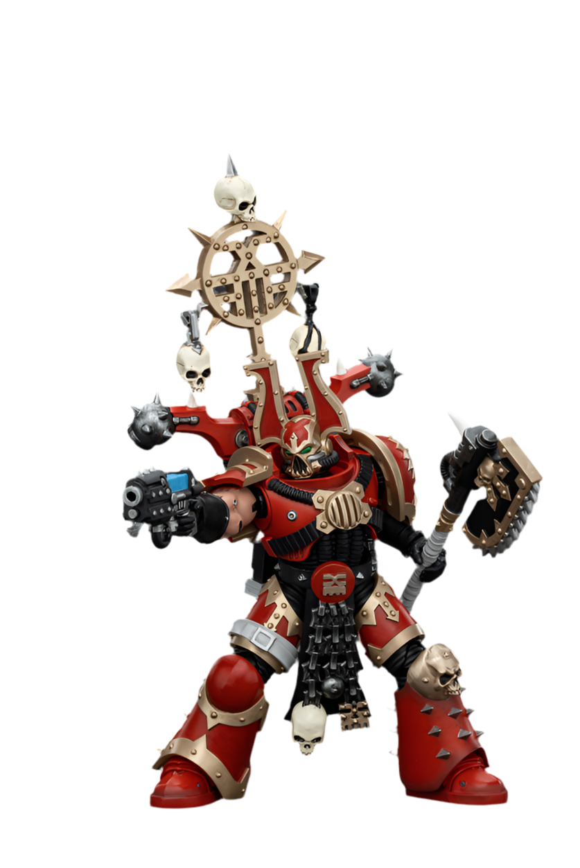 JOYTOY World Eaters Khorne Berzerker with Berzerker lcon(6927054400546)