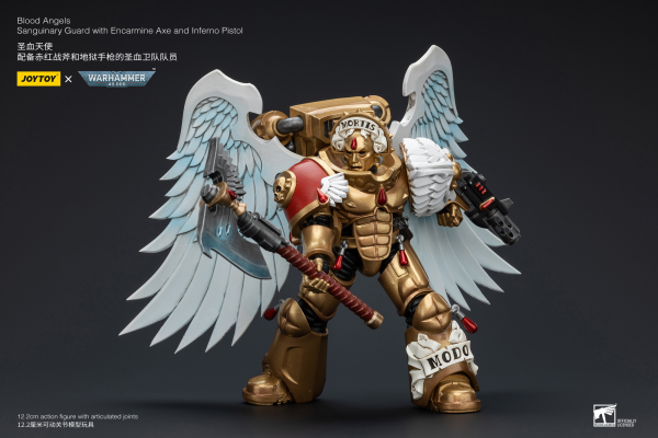Joy Toy Blood Angels Sanguinary Guard with Encarmine Axe and Inferno Pistol | 6973130377172