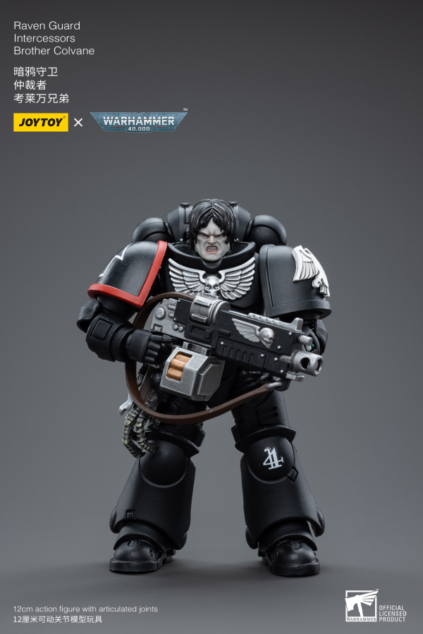 Joy Toy Warhammer 40K-Raven Guard Intercessors Brother Colvane(6973130374591)(6973130374591)