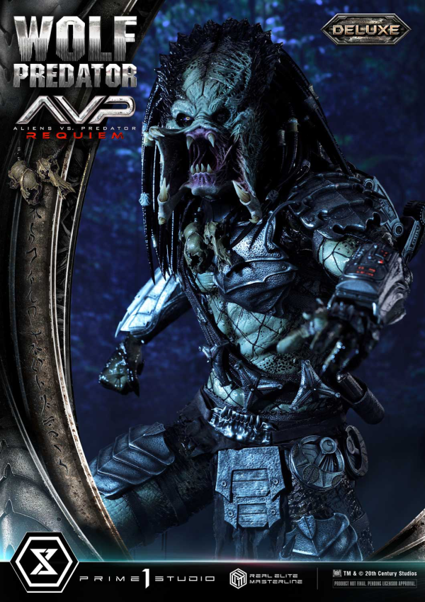 Prime 1 Studio Real Elite Masterline Aliens vs. Predator: Requiem Wolf Predator DX Bonus Version | 4582647121646