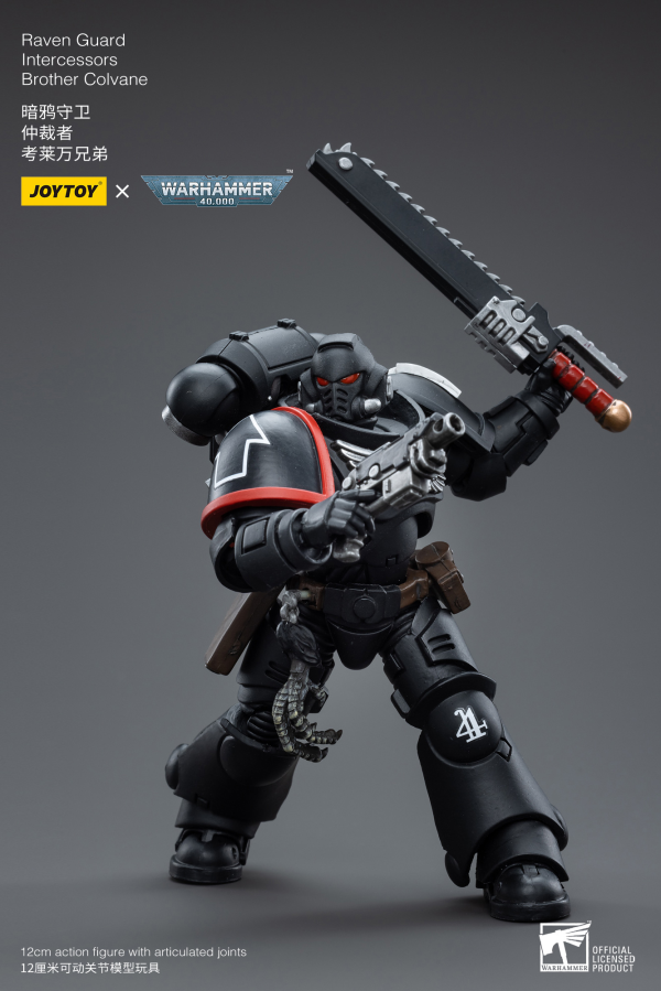 Joy Toy Warhammer 40K-Raven Guard Intercessors Brother Colvane(6973130374591)(6973130374591)