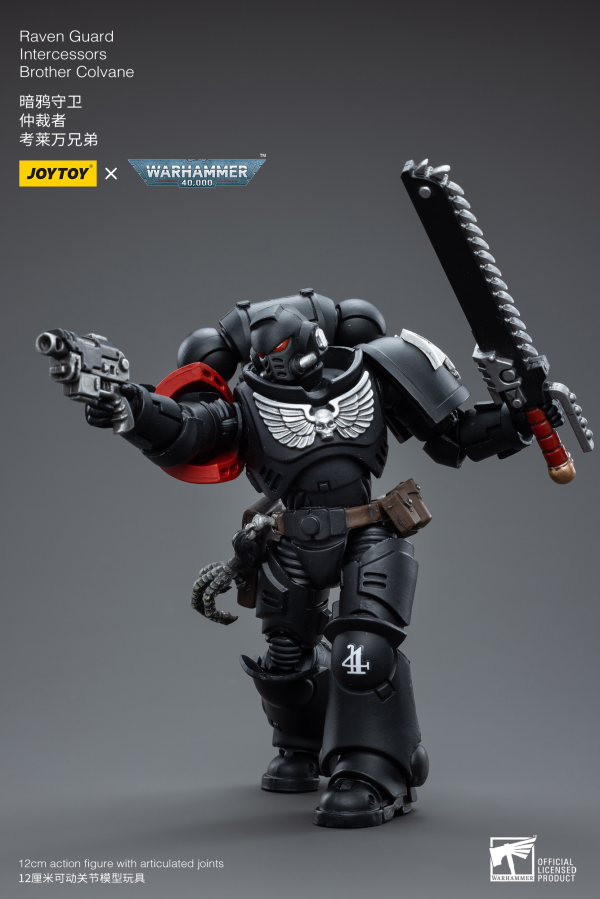 Joy Toy Warhammer 40K-Raven Guard Intercessors Brother Colvane(6973130374591)(6973130374591)