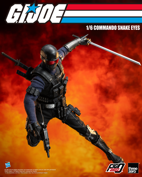 threezero G.I. Joe - FigZero 1/6 Commando Snake Eyes | 4895250811317
