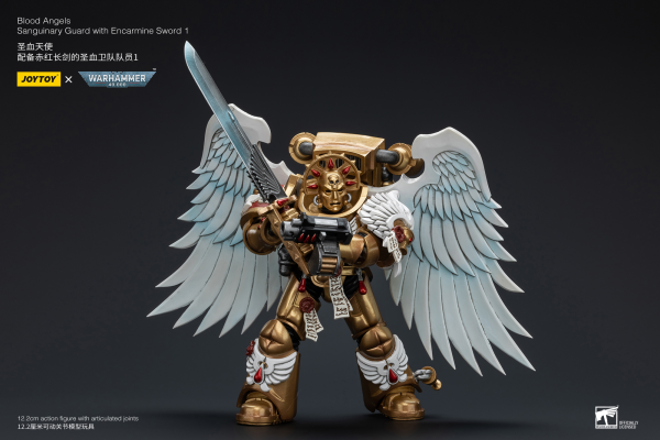 Joy Toy Blood Angels Sanguinary Guard with Encarmine Sword 1 | 6973130376298