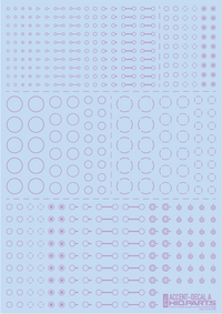 HiQ Parts Accent Decal A Light Purple (1pc) | 4573211372847