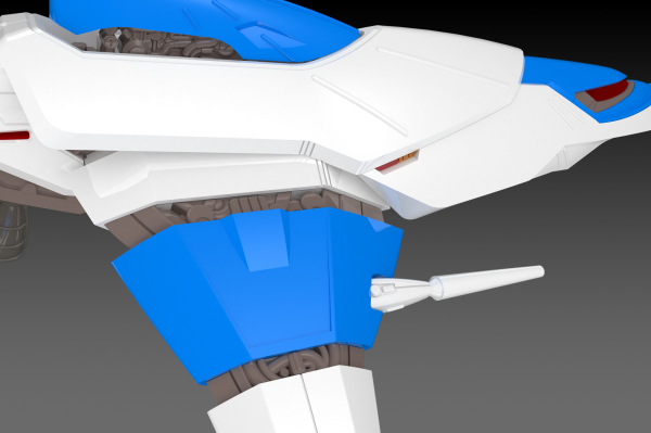 PMOA [PP163] SILVER HAWK 3F-1B SPACE FIGHTER 2P COLOR(4582362385965)(4582362385965)