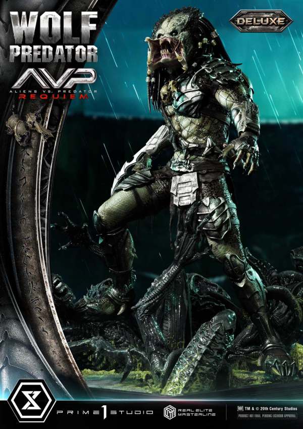 Prime 1 Studio Real Elite Masterline Aliens vs. Predator: Requiem Wolf Predator DX Bonus Version | 4582647121646
