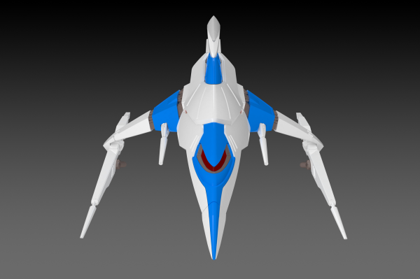 PMOA [PP163] SILVER HAWK 3F-1B SPACE FIGHTER 2P COLOR(4582362385965)(4582362385965)