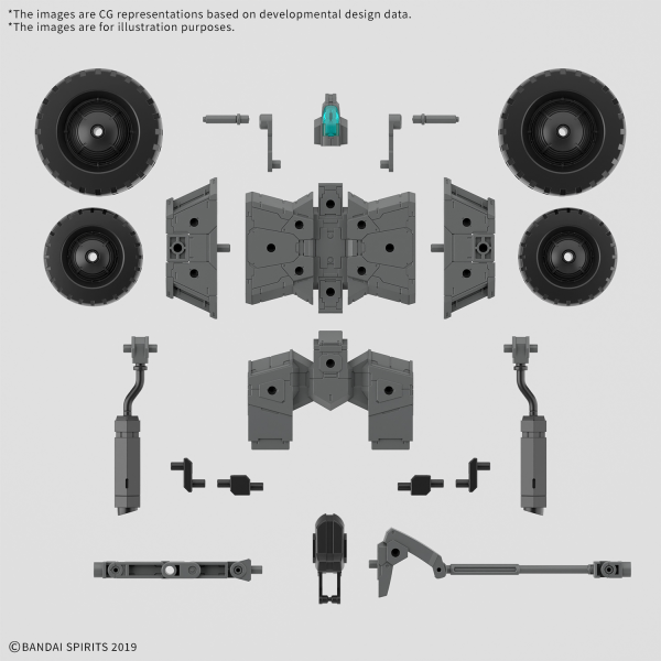 30MM 1/144 Extended Armament Vehicle (WHEEL MOBILE Ver.)