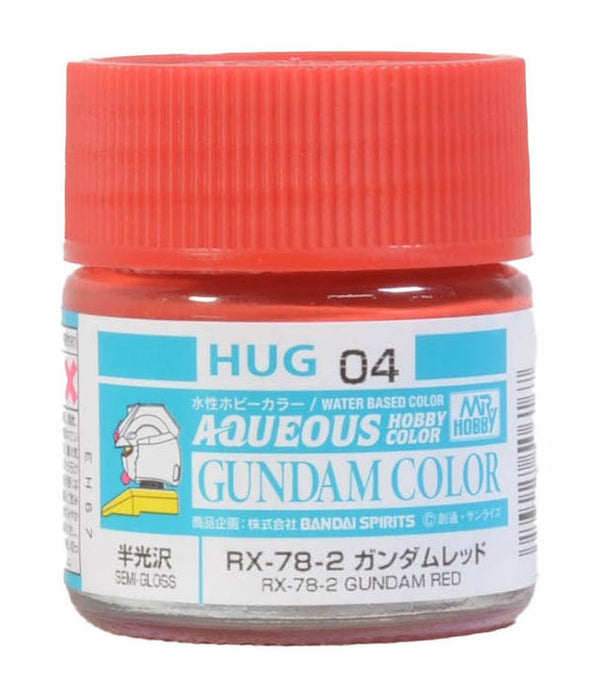Mr Hobby Aqueous Color Gundam HUG04 RX-78-2 Gundam Red 10ml Bottle