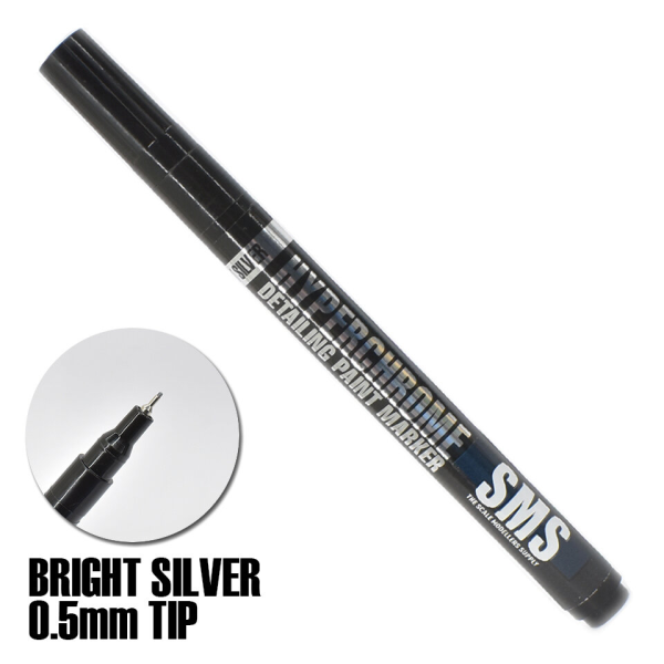 The Scale Modellers Supply (SMS) HYPERCHROME MARKER (BRIGHT SILVER) 0.5mm(744109798542)(744109798542)