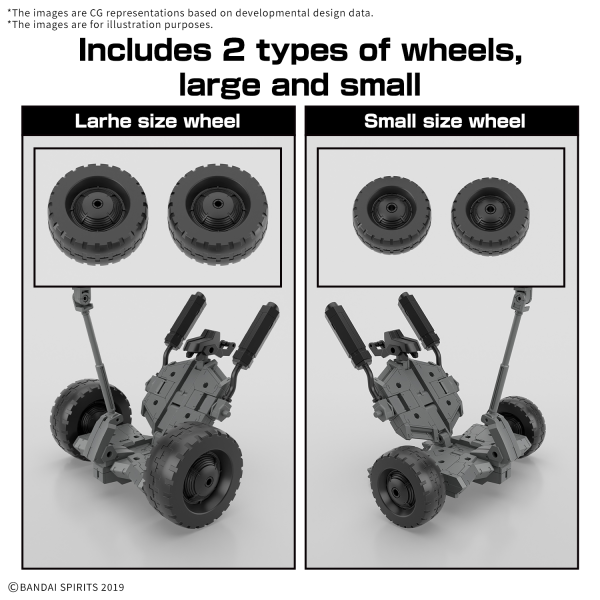 30MM 1/144 Extended Armament Vehicle (WHEEL MOBILE Ver.)