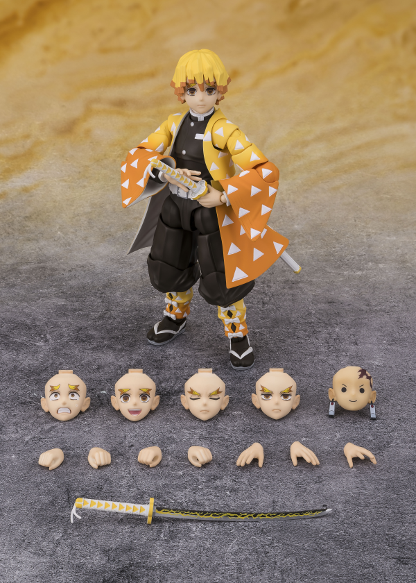 TAMASHII NATIONS Zenitsu Agatsuma "Demon Slayer: Kimetsu no Yaiba", TAMASHII NATIONS S.H.Figuarts | 4573102673619