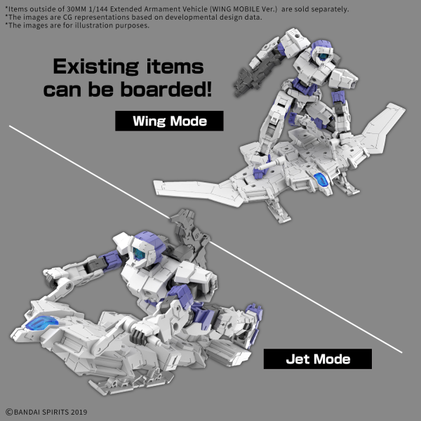 30MM 1/144 Extended Armament Vehicle (WING MOBILE Ver.) | 4573102683182