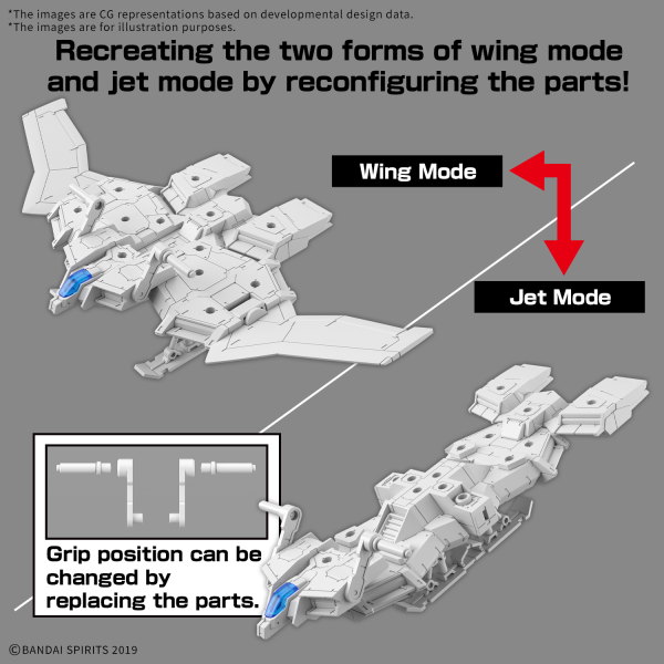 30MM 1/144 Extended Armament Vehicle (WING MOBILE Ver.) | 4573102683182