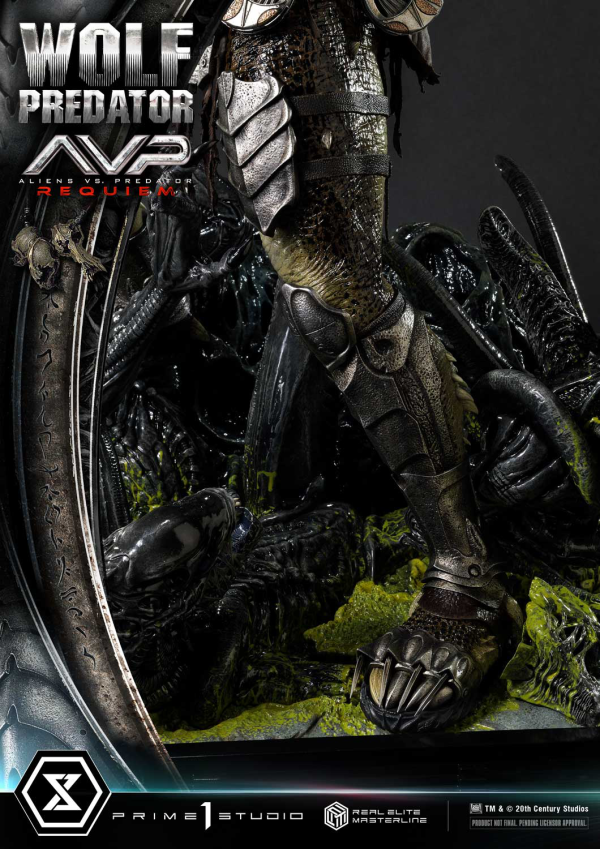 Prime 1 Studio Real Elite Masterline Aliens vs. Predator: Requiem Wolf Predator DX Bonus Version | 4582647121646
