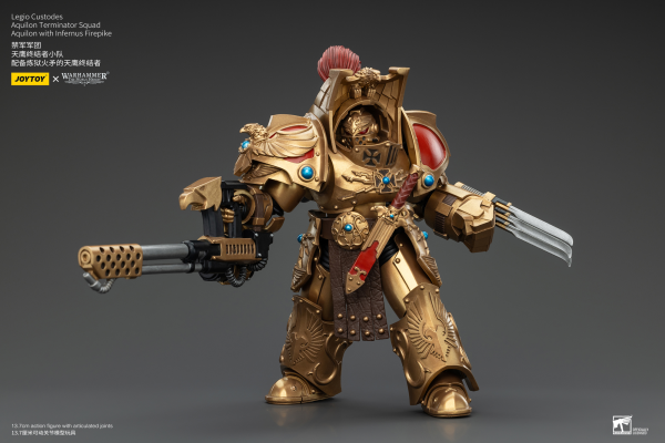 JOYTOY Legio Custodes Aquilon Terminator Squad Aquilon with Infernus Firepike | 6927054400768