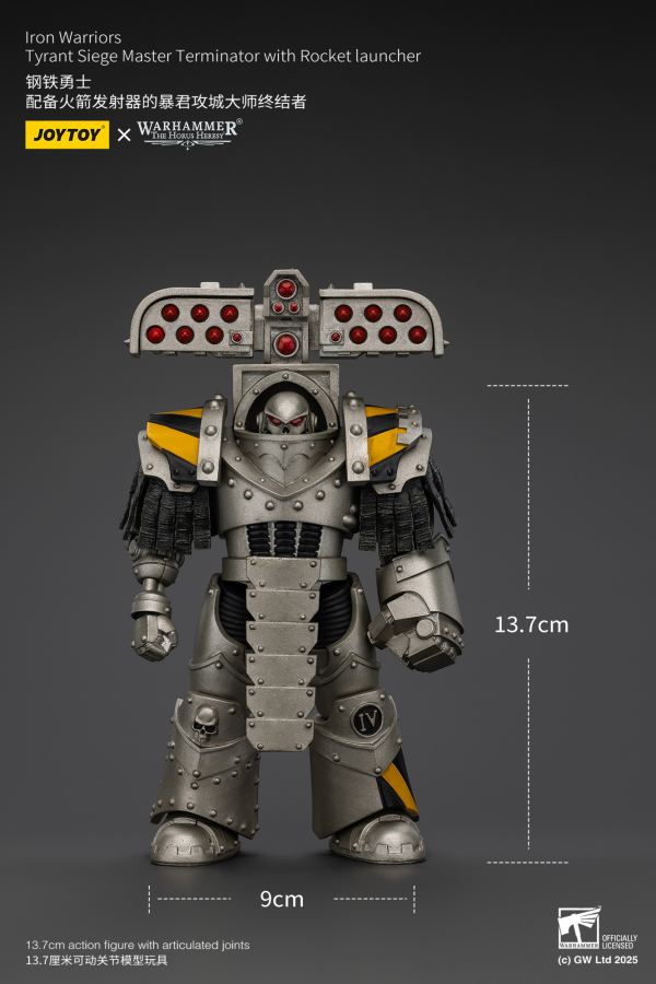 JOYTOY lron Warriors Tyrant Siege Master Terminator with Rocket launcher | 6927054401482