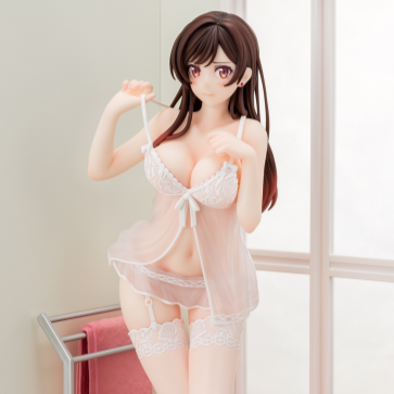 Hakoiri-musume 1/6 scaled pre-painted figure Rent-A-Girlfriend MIZUHARA Chizuru in see-through lingerie figure Angel White Ver.