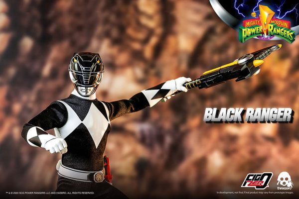 Three Zero Mighty Morphin Power Rangers - FigZero 1/6 Black Ranger | 4897056203150