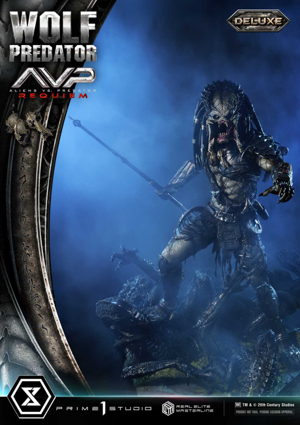 Prime 1 Studio Real Elite Masterline Aliens vs. Predator: Requiem Wolf Predator DX Bonus Version | 4582647121646