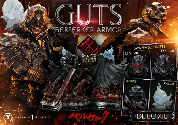Prime 1 Studio Ultimate Premium Masterline Berserk Guts, Berserker Armor Rage Edition Deluxe Version(4582535948577)(4582535948577)