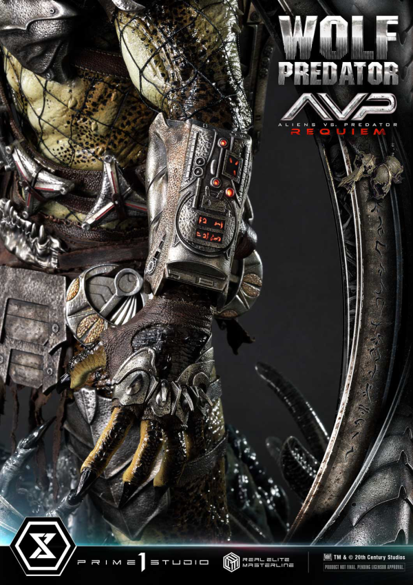 Prime 1 Studio Real Elite Masterline Aliens vs. Predator: Requiem Wolf Predator DX Bonus Version | 4582647121646