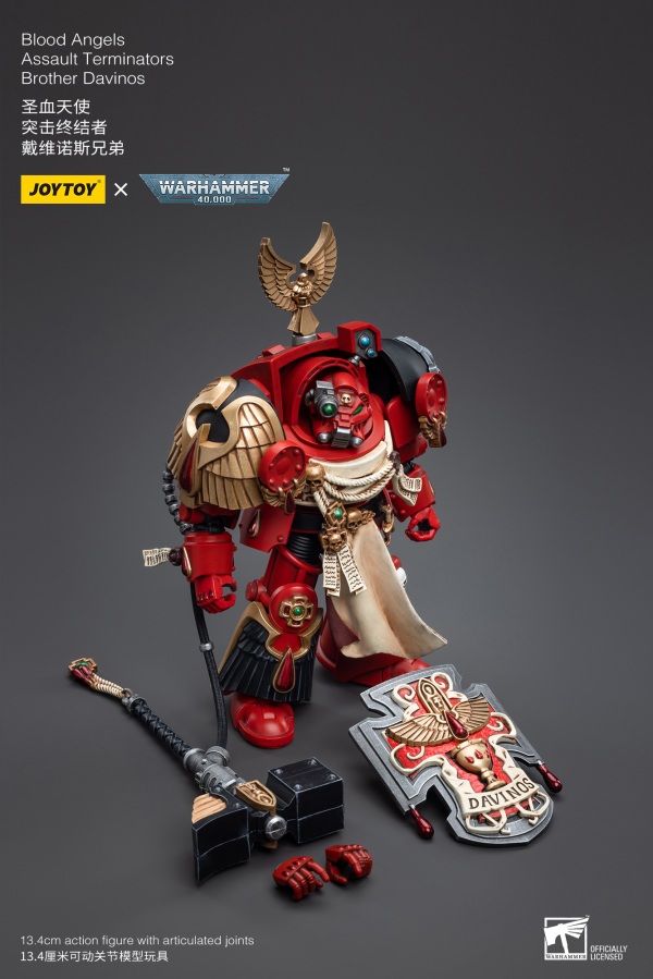 Joy Toy Blood Angels Assault Terminators Brother Davinos(6973130375536)(6973130375536)