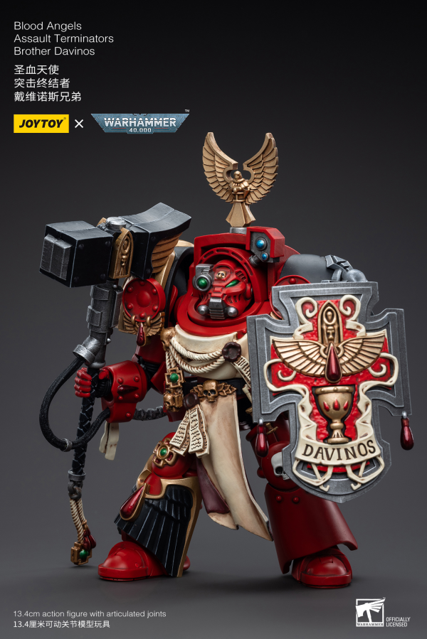 Joy Toy Blood Angels Assault Terminators Brother Davinos(6973130375536)(6973130375536)