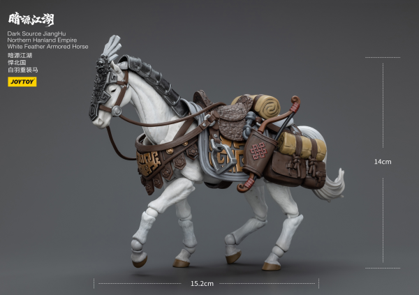 Joy Toy Dark Source JiangHu Northern Hanland Empire White Feather Armored Horse | 6973130376045