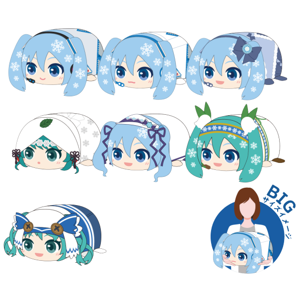 YUKI MIKU POTE KORO MASCOT BIG (A) | 4580683621489