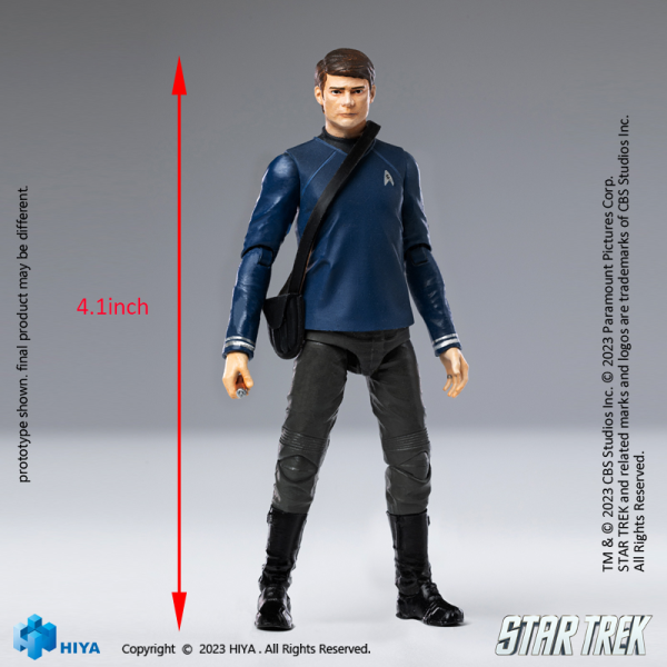 HIYA Toys Exquisite Mini Series 1/18 Scale STAR TREK 2009 McCoy Action Figure(6957534202650)(6957534202650)