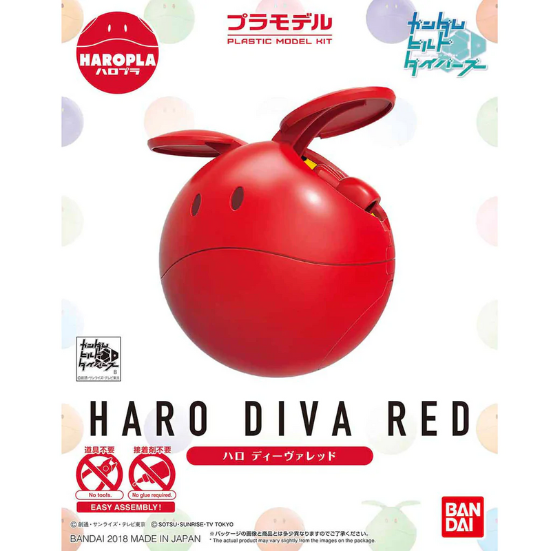 Bandai #02 Haro Diva Red 'Gundam SEED', Bandai HaroPla - UPC 4573102603777