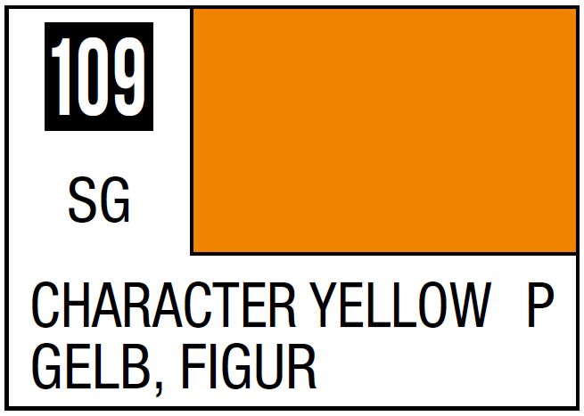 Mr Hobby Mr. Color 109 - Character Yellow (Semi-Gloss/Primary) | 4973028635478