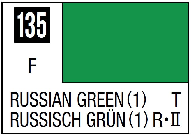 Mr Hobby Mr. Color 135 - Russian Green (1) (Flat/Tank) | 4973028635737