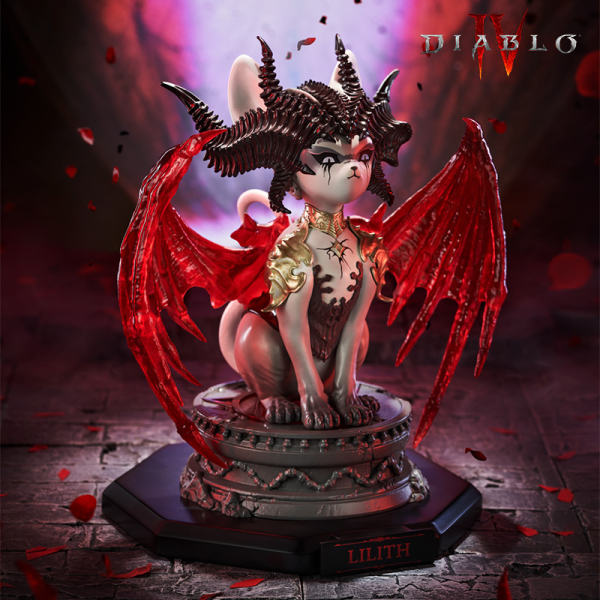 HEX Collectibles Blizzard Diablo® Lilith Meow Light-Up Collectible Figure | 6977269120777