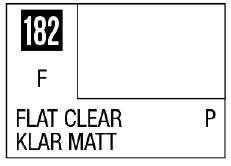 Mr Hobby Mr. Color 182 - Flat Clear (Flat/Primary) | 4973028717259