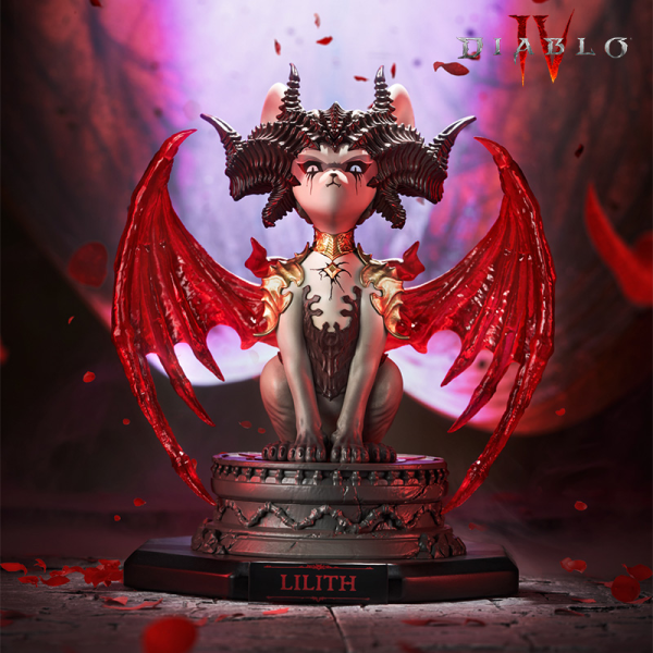 HEX Collectibles Blizzard Diablo® Lilith Meow Light-Up Collectible Figure | 6977269120777