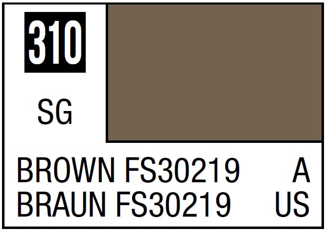 Mr Hobby Mr. Color 310 - Brown FS30219 (Semi-Gloss/Aircraft) | 4973028635966