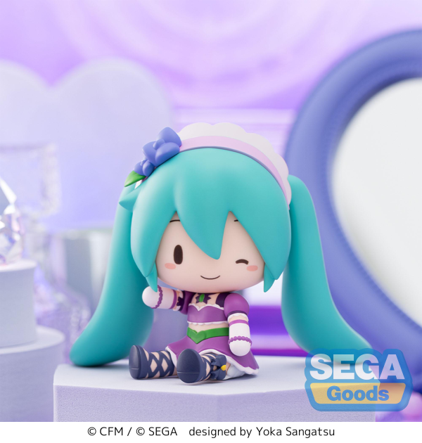 SEGA fuwa petit Hatsune Miku x Love and Berry Dress Up and Dance! Chibi Figure Sparkly Purple(4582733440927)(4582733440927)