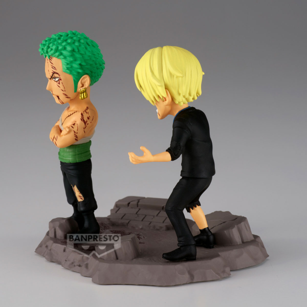 BANDAI Roronoa Zoro & Sanji "…NOTHING...AT ALL!!!!"  "One Piece", Banpresto World Collectable Figure Log Stories(4983164295238)(4983164295238)