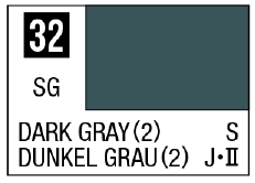 Mr Hobby Mr. Color 32 - Dark Gray (2) (Semi-Gloss/Ship) | 4973028716306