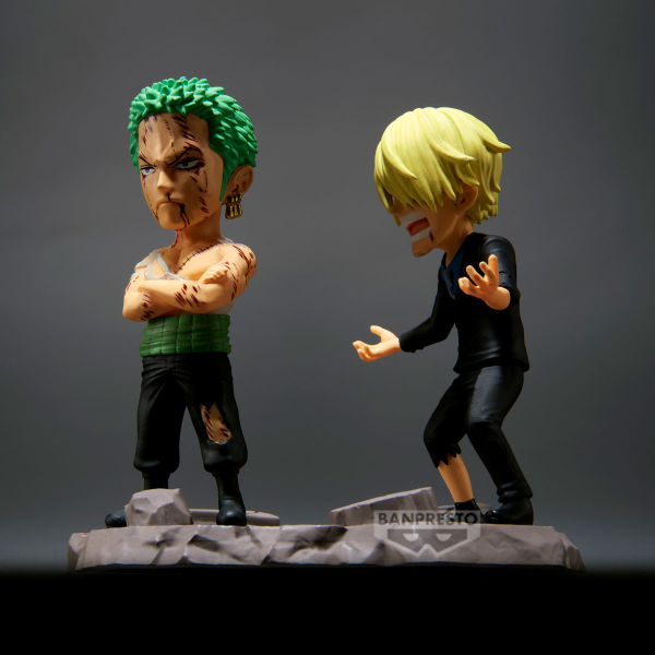 BANDAI Roronoa Zoro & Sanji "…NOTHING...AT ALL!!!!"  "One Piece", Banpresto World Collectable Figure Log Stories(4983164295238)(4983164295238)