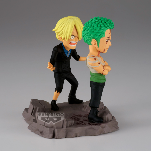 BANDAI Roronoa Zoro & Sanji "…NOTHING...AT ALL!!!!"  "One Piece", Banpresto World Collectable Figure Log Stories(4983164295238)(4983164295238)