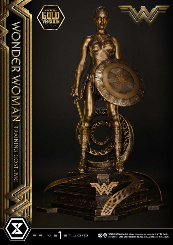Prime 1 Studio Museum Masterline Wonder Woman (Film) Wonder Woman Training Costume Gold Version(4580708041179)(4580708041179)