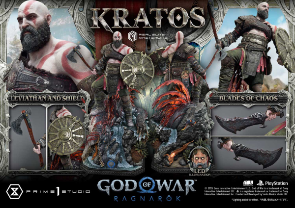 Prime 1 Studio Real Elite Masterline God of War: Ragnarok Kratos Regular Version(4582647120786)(4582647120786)