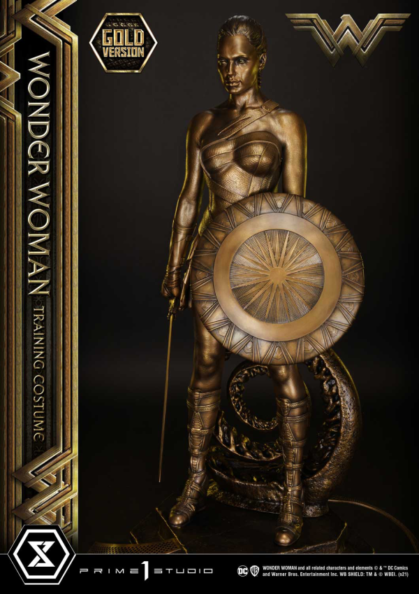 Prime 1 Studio Museum Masterline Wonder Woman (Film) Wonder Woman Training Costume Gold Version(4580708041179)(4580708041179)