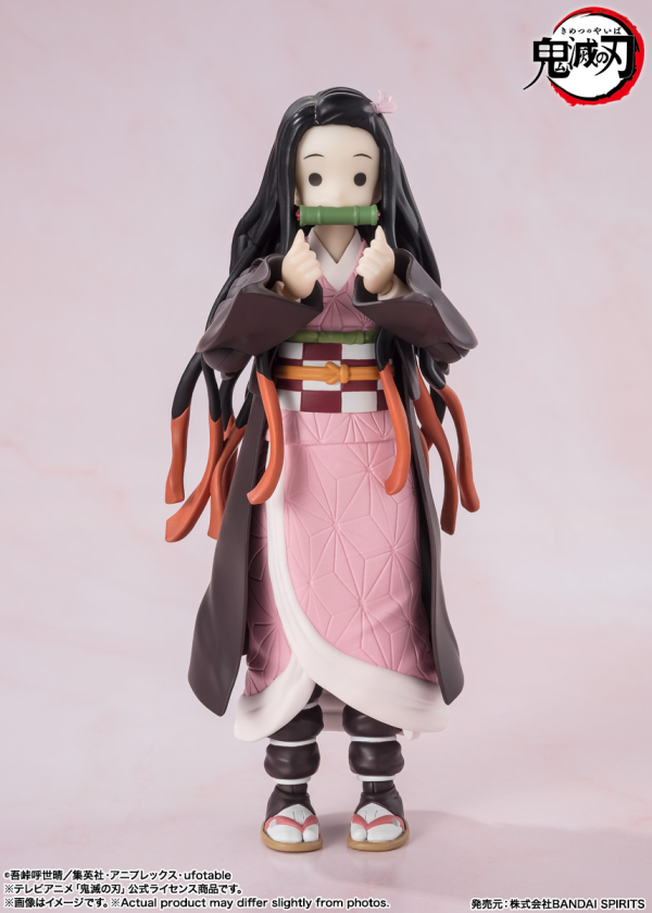 BANDAI Tamashii Nezuko Kamado "Demon Slayer: Kimetsu no Yaiba", TAMASHII NATIONS S.H.Figuarts(4573102664761)(4573102664761)