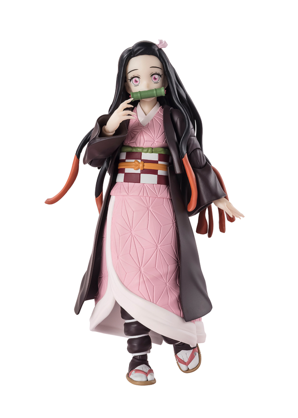 BANDAI Tamashii Nezuko Kamado "Demon Slayer: Kimetsu no Yaiba", TAMASHII NATIONS S.H.Figuarts(4573102664761)(4573102664761)