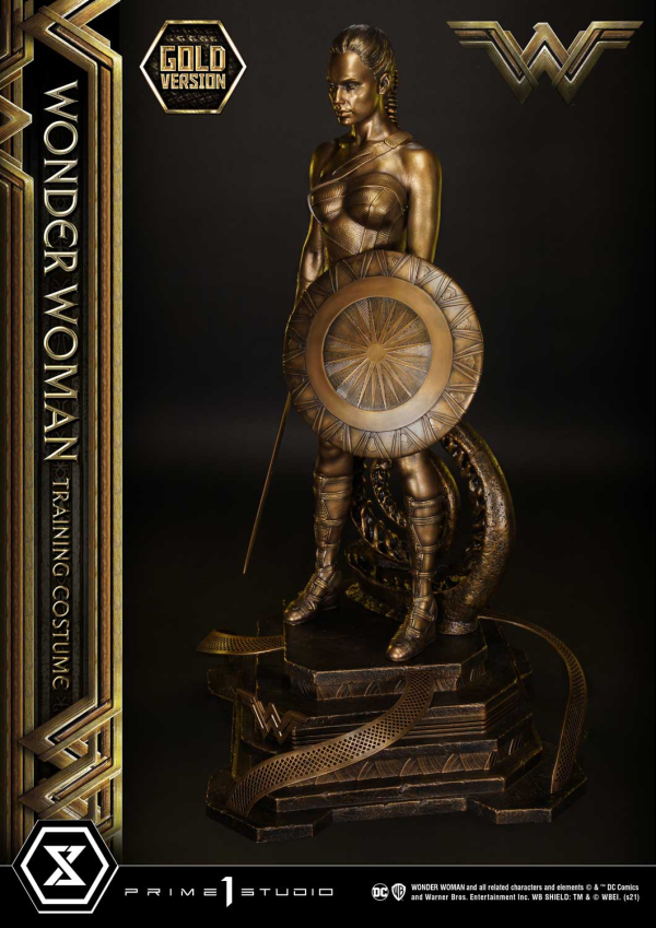 Prime 1 Studio Museum Masterline Wonder Woman (Film) Wonder Woman Training Costume Gold Version(4580708041179)(4580708041179)